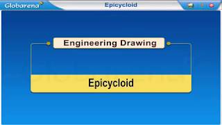 Engineering Drawing Conic section Epicycloid HIGH [upl. by Morvin47]