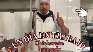 CORTANDO chicharrón PRENSADO 🔪un poco de la rutina 👁️ [upl. by Martita]