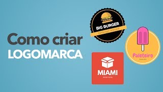 Como Criar Uma LogomarcaLogotipo Gratuitamente Rápido e Criativo Canva [upl. by Aleck]