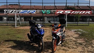 RS150R vs Y15ZR  Perbandingan bagi daily use rider [upl. by Llennoj]