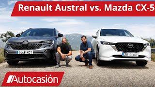 Mazda CX5 vs Renault Austral  COMPARATIVA SUV  Review en español  Autocasión [upl. by Aeriell]