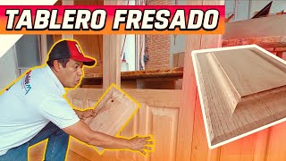 COMO HACER TABLEROS PARA PUERTA PASO a PASO  CALCEL CORREDIZO PARTE 2 elmueblemoderno [upl. by Aros]