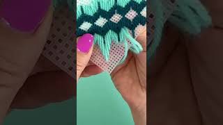 shorts satisfying Bargello Satisfying And Relaxing Stitching [upl. by Dow]