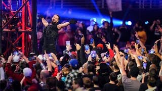 Seth Rollins made his greatest entrance in the Royal rumble 2022 sheild attire 😍😍 [upl. by Ayam621]