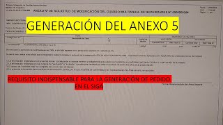 generación del formato 5 para hacer pedido el siga [upl. by Phira]