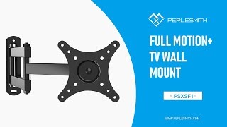 PSXSF1 Full Motion TV Wall Mount 360° Rotation for 10quot  30quot TVs  PERLESMITH [upl. by Euqirrne544]