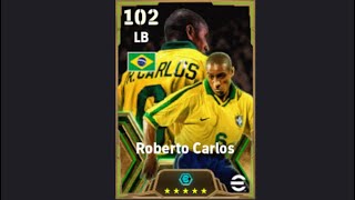 Roberto Carlos 102 Brazil Card Player Progression in Efootball 2024 [upl. by Pillyhp]