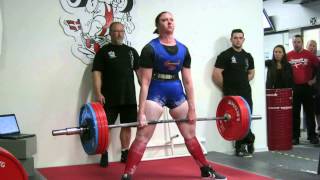 Jane Aaberg  DMA 2014  220 kg deadlift  3 attempt [upl. by Oelc]