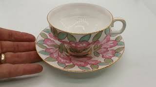 Antique Royal Doulton China Blush Ivory Rose E2636 Teacup [upl. by Nnauol188]