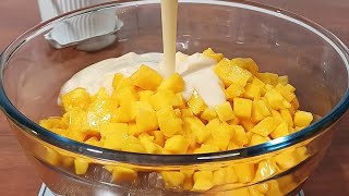 3 Ingredients only Mango Tapioca Dessert [upl. by Aihsyak904]