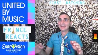 💎FRANCE reacts  EUROVISION MALMO 2024 CROATIA 💎 [upl. by Kieran]