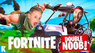 FORTNITE Double Noob 2 Getting our first VICTORY KCity GAMING [upl. by Newmann]