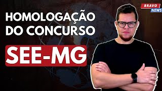 Quando será a Homologação do Concurso SEE MG [upl. by Nilek]