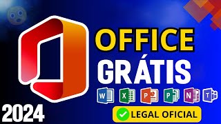 COMO BAIXAR E INSTALAR O MICROSOFT OFFICE GRÁTIS OFICIAL COMPLETO 2024 [upl. by Dareen]