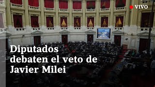 EN VIVO Sesión en Diputados para debatir el veto de Milei a la ley de financiamiento universitario [upl. by Horst]