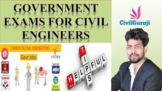 Government exams for Civil Engineers  By Civil Guruji [upl. by Sherlock]