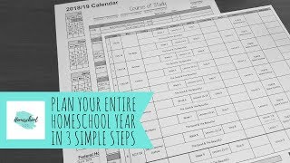 Plan Your Entire Homeschool Year in 3 Simple Steps [upl. by Virnelli]