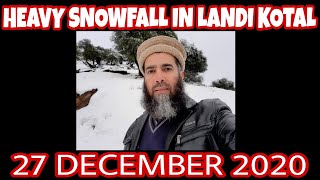 Heavy Snow in Landi Kotal 27 December 2020 [upl. by Adnwahsor]