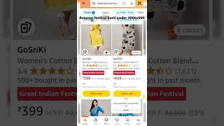 Amazon festival kurti sale is on amazon shortsviral shorts shortsfeed festival kurti [upl. by Suiramad]