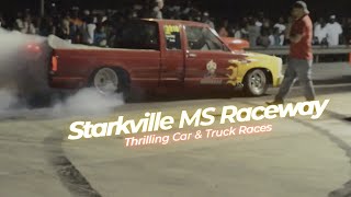 Starkville Mississippi Raceway Thrilling Car amp Truck Races [upl. by Refinnaej240]