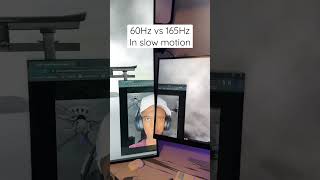 60Hz vs 165Hz in slow motion [upl. by Ondine265]