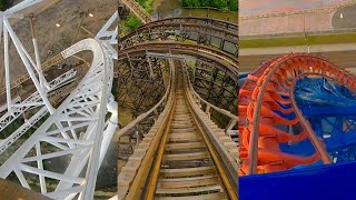 10 Of The Best Roller Coasters in the UK Front Seat POVs [upl. by Ardua413]