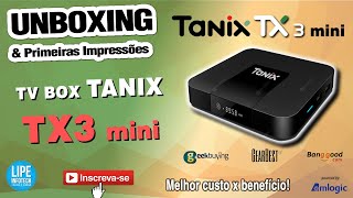 Tanix TX3 mini de mini essa TX3 não tem nada Potência e fluidez não faltam Unboxing e Impressões [upl. by Zigmund]