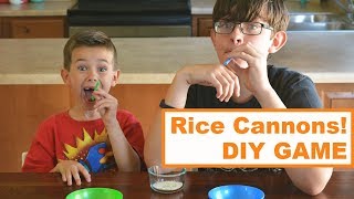 Rice Cannons 5Minute Game  Family Fun Every Day [upl. by Eimrej]