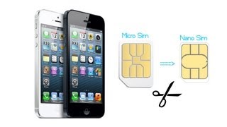 iPhone 5 How To Convert Micro SIM Card into Nano SIM Card [upl. by Ayanahs]