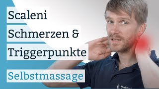 Scaleni Schmerzen amp Triggerpunkte  Selbstmassage [upl. by Harlen]