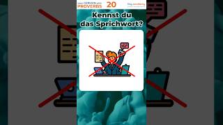 Sprichwort 20 The KEY to MASTERING German [upl. by Hamford211]