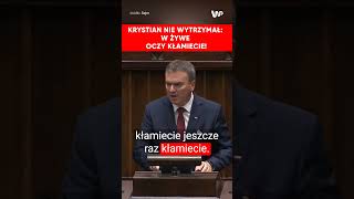 Krystian w Sejmie W żywe oczy kłamiecie [upl. by Cirda]