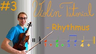 GeigeVioline lernen  Rhythmus erlernen und trainieren  Suzuki Methode  Tutorial 3 [upl. by Ytsirhk666]