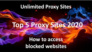 Top 5 Proxy Site List  Unlimited Proxy Sites  How to access blocked websites [upl. by Arriaes503]