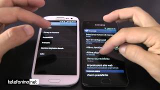 Samsung gs3 vs Samsung gs2 da Telefoninonet [upl. by Ambert319]