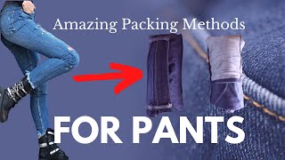 2 Ways to Fold Pants for Travel and Save Space [upl. by Alian]