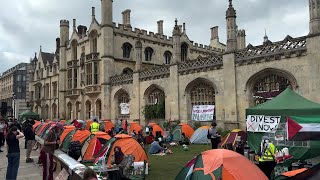 Université de Cambridge  des étudiants mobilisés pour les Palestiniens  AFP Images [upl. by Westbrook]