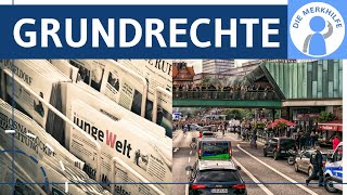 Grundrechte im Grundgesetz  Grundrechte Menschenrechte Menschenwürde Bürgerrechte Gleichheit [upl. by Nylg596]