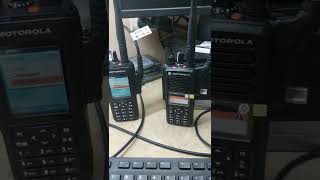 MOTOROLA R7 AVEC DP4801E alarme durgences avec appel vocal [upl. by Muryh80]