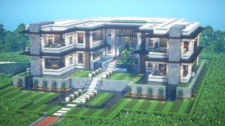 Minecraft Modern Mansion Tutorial  Interior  Architecture Build 14 [upl. by Adnamaa]