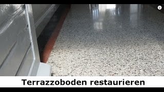 ✅✅ Terrazzo schleifen  Terrazzoboden restaurieren  Terrazzo Fliesen Berlin vom Steindoktor ✅✅ [upl. by Sladen]