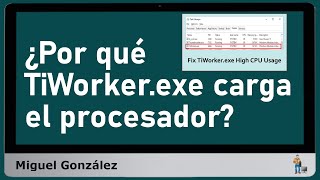 ¿Cómo solucionar el alto consumo de CPU por parte de TiWorkerexe [upl. by Akemyt]