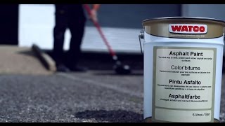 How to paint asphalt or tarmac  Watco [upl. by Htehpaj591]