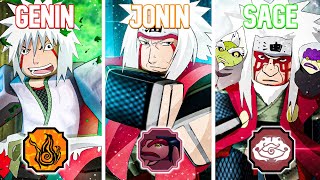 Becoming All Forms Of JIRAIYA in 24 Hours  Shindo Life Roblox [upl. by Spenser]