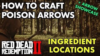 Red Dead Redemption 2  How To Craft Poison Arrows  Effectiveness Showcase [upl. by Diena643]