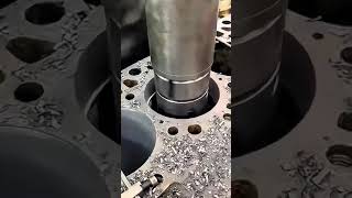 Machining a cummins engine block automotive mechanic autorepair dieselmechanic cars [upl. by Rudich482]