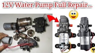 How to repair 12 volt water pump motorHow to replace 12 volt water pump motor12volt pump motor [upl. by Dorkus]