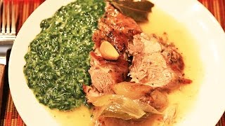 Creamed spinach recipe A Romanian recipe  Gustomondo [upl. by Bred]