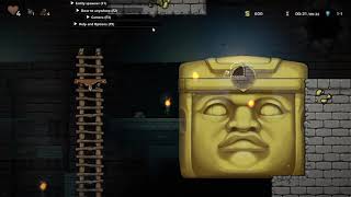 Spelunky 2 Olmec Strategy 3 Bomb Low Fast Ankh Outdated  Read Pinned Comment [upl. by Sternick33]