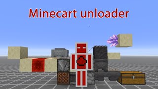 Minecraft 119 Fast Minecart unloader  DerRotstein [upl. by Hodgkinson]